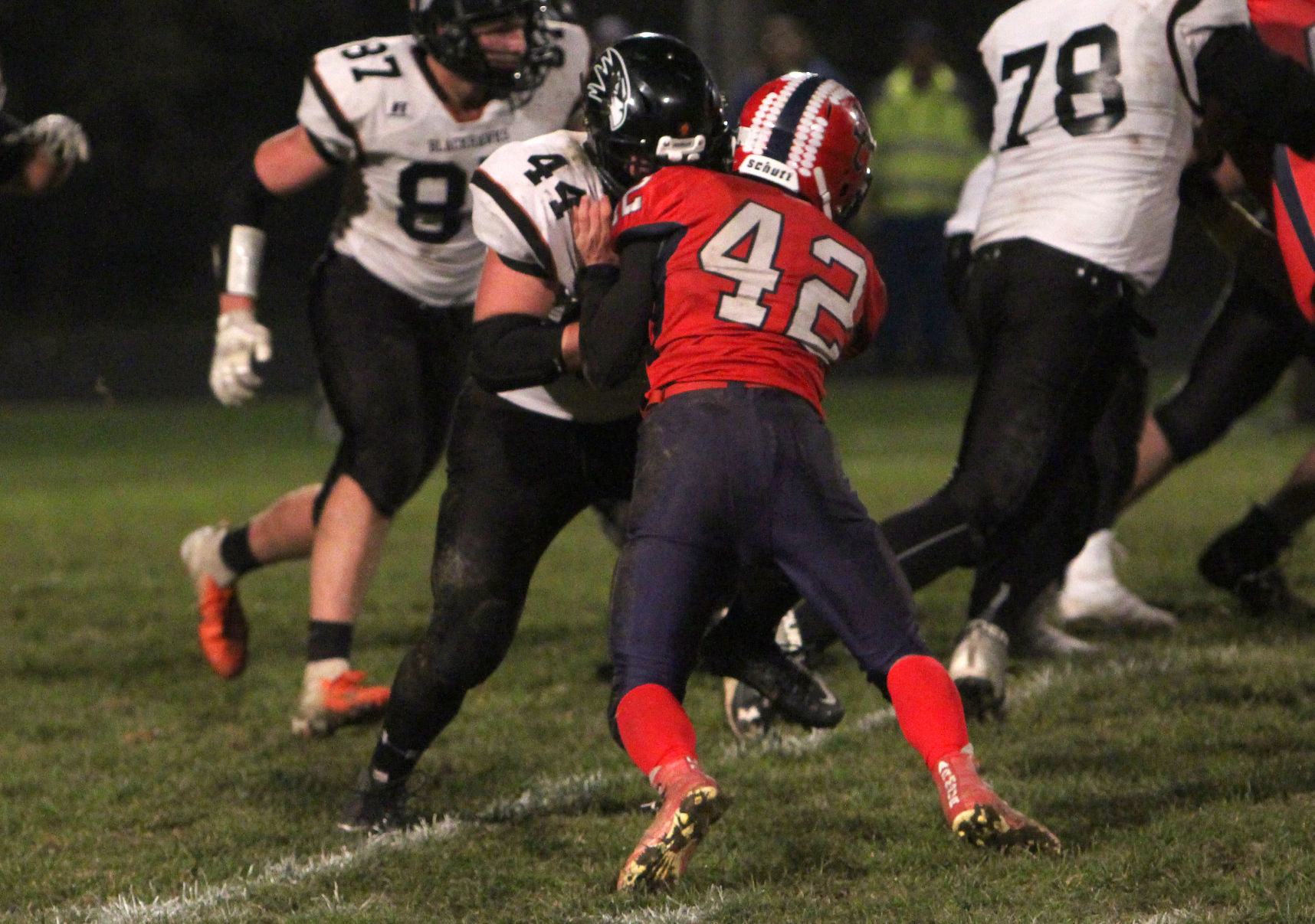 Bloomer football at Spencer/Columbus 10-26-18
